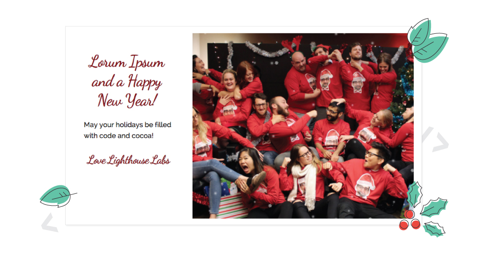 lighthouse labs holiday card generator